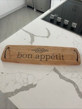 Bon Appétit Bamboo Serving Tray with Handles